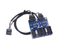 Maximise le port USB avec extension d'en-tête de carte mère 9 broches répartiteur USB pour plusieurs utilisateurs d'appareils 1 à 2/4 concentrateurs USB internes pour cartes mères