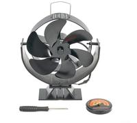 Maximisez l'efficacité de votre brûleur de bois de chauffage avec notre design avancé de ventilateur de cheminée à 6 lames