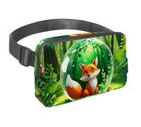 Maximisez votre confort et votre commodité avec notre sac banane à sangle réglable, le sac banane de voyage parfait pour les hommes et les femmes en déplacement, boule de cristal renard, Multicolore