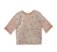 maximo - Baby Boy's Hemd 3/4 Arm Musselin - 62/68 - beige melange / lion