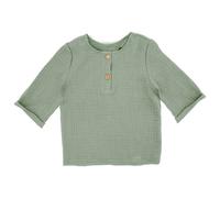 maximo - Baby Boy's Hemd 3/4 Arm Musselin - 62/68 - frost green