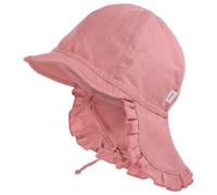 maximo - Baby Girl's Schildmütze Kurzer Nackenschutz + Band - Casquette - 49 cm - marmorrosa