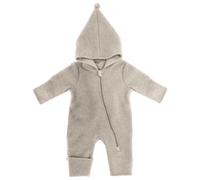 maximo - Baby's Jersey Fleece Overall m. Kapuze u. Pompon - Combinaison - 62/68 - beige melange