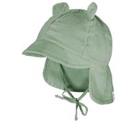 maximo - Baby's Schildmütze m. Ohren u. Nackenschutz - Casquette - 47 cm - forest green