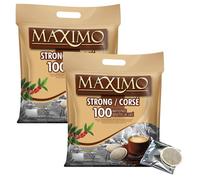 MAXIMO Corsé | 2x 100 Dosettes de café compatibles SENSEO® | Emballage individuel pour une meilleure conservation