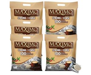 MAXIMO Corsé | 5x100 Dosettes de café compatibles SENSEO® | Emballage individuel pour une meilleure conservation et une hygiène irréprochable