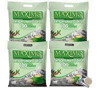 MAXIMO Décaféiné - 400 dosettes individuelles de café compatibles SENSEO | Emballage individuel, arôme épicé et chocolaté - intensité 3/5, café arabica robusta - idéal café long sans caféine