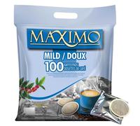 MAXIMO Doux | 100 Dosettes de café compatibles SENSEO® | Emballage individuel pour une meilleure conservation