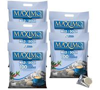 MAXIMO Doux | 5x100 Dosettes de café compatibles SENSEO® | Emballage individuel pour une meilleure conservation et une hygiène irréprochable