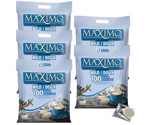 MAXIMO Doux | 5x100 Dosettes de café compatibles SENSEO® | Emballage individuel pour une meilleure conservation et une hygiène irréprochable
