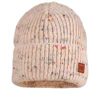 maximo - Girl's Beanie with Effect Yarn Jersey Lining and Turn-up - Bonnet - 55-57 cm - beige melange