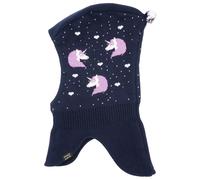 maximo - Girl's Slouch Hat Jacquard Unicorn - Bonnet - 51-53 cm - navy / chive blossom