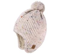maximo - Kid's Beanie côtelé avec pompon - Bonnet - 47-49 cm - beige melange