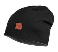 maximo - Kid's Beanie short reversible - Bonnet - 47-49 cm - black / medium grey melange