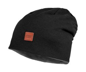 maximo - Kid's Beanie short reversible - Bonnet - 47-49 cm - black / medium grey melange