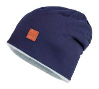 maximo - Kid's Beanie short reversible - Bonnet - 49-51 cm - navy melange / metal melange