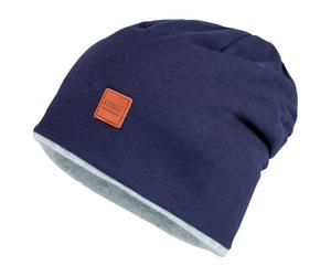 maximo - Kid's Beanie short reversible - Bonnet - 49-51 cm - navy melange / metal melange