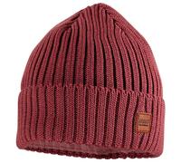 maximo - Kid's Beanie with Ribbed Turn-up Brim and Lining - Bonnet - 47-49 cm - rosewood