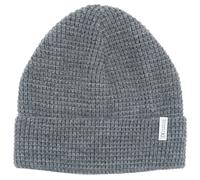 maximo - Kid's Half-Cardigan Stich Beanie - Bonnet - 53-55 cm - dark grey melange