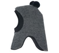 maximo - Kid's Mini Balaclava Wool Fleece + Pompons - Cagoule - 49-51 cm - medium grey melange