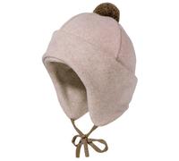 maximo - Kid's Mini Beanie avec pompon et cordon - Bonnet - 45-47 cm - light brown melange