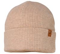 maximo - Kid's Mini Beanie Turn-up with Fleece Lining - Bonnet - 47-49 cm - beige melange