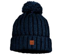 maximo - Kid's Mütze Rippe mit Pompon und Fleecefutter - Bonnet - 49-51 cm - navy