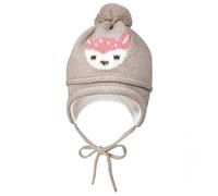 maximo - Mini Girl-Mütze Intarsia Reh - Bonnet - 47-49 cm - buchemeliert