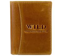 Maximonstres Seulement Bourse en Cuir Portefeuille Unisexe Brun 12.5x2x9.5cm OPJ100O