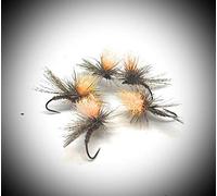Maximum clini : Roe Parachute Orange Hi Vis 12/14/16, en 9 artificielles Trois pour Mesure, construite sur hameçons Barbless cecoslovacchi, Conforme au règlement FIPS Mouche