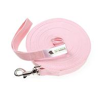 Maximum Pet Products Laisse d'entraînement pour Chien et Cheval 25 mm de Large Très Solide Rose 20 m