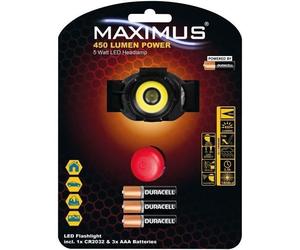 MAXIMUS Lampe torche frontale 450lm 5W ipx3 réglable