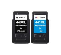 MAXINGJUWH 2X PG440 PG-440 441 Cartouche d'encre Compatible for c-aon P-IMA MX374 MX394 MX434 MX454 MG3240 MG3540 imprimante à Jet d'encre pg440xl 441xl(1Set)