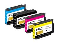 MAXINGJUWH Cartouche d'encre 937 937e 937XL for imprimante H-*/P HP937, Compatible avec o-ffcejet Pro 9120 9122 9123 9125 9130 9720 9730