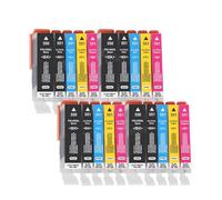 MAXINGJUWH Ink Cartridges for C-Ann PGI-550Bk CLI-551BK 551C 551M 551Y iP8750 MG6350 MG7150 MG7550 Printer(4Set)