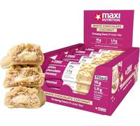MaxiNutrition Barre Protéinée Creamy Core Chocolat Blanc Noix de Coco, 15g de Protéines, Faible en Sucre, 12 x 45g