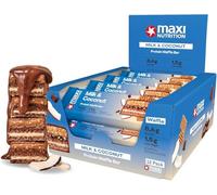MaxiNutrition Barre Protéinée Gaufre Lait et Noix de Coco, 8,6 g de Protéines, Faible en Sucre, Sans Arômes Artificiels, 12 Barres x 45 g