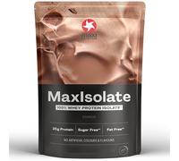 MaxiNutrition MaxIsolate 100% Whey Protein Isolat Chocolat 1 kg, poudre de protéines avec 83% de protéines, faible en sucre et en gras, sans arômes artificiels, pour un délicieux shake protéiné au