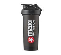MaxiNutrition Shaker à protéines pour boissons protéinées, 700 ml, noir, avec boule en acier inoxydable, crochet anti-grumeaux, fermeture à clic