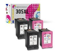 MaxiPack 4 cartouches compatible avec HP 305XL (2 noirs + 2 couleurs)