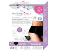 Maxislip Bio Incontinence | Lavable | Réutilisable jusqu'à 100 fois | Noir | Masmi Reuse (L = 102-110 cm de tour de hanche)