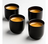 Maxito Lot de 4 tasses à expresso en faïence de 85 ml pour les amateurs de café, à expresso et à café, cadeaux pour homme