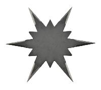 Maxknives NS142 Shuriken Ninja 6 branches acier 420 noir