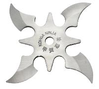 Maxknives NS144 Ninja Shuriken 4 branches acier 420 argent