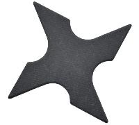 Maxknives Shuriken 4 branches en G10 Noir