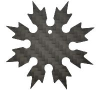 Maxknives Shuriken 8 branches en fibre de carbone