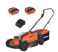 Maxlander Tondeuse à gazon sans fil, 33 cm, tondeuse électrique avec moteur sans balais, hauteur de coupe 25-75 mm, jusqu'à 400 m², batterie 4,0 Ah et chargeur inclus