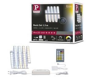 MaxLED 1000 Strip LED Kit de base 1,5m Tunable White revêtue 17W 1020lm/m Tunable White 40VA Argent G