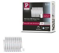 Paulmann 71125 MaxLED 500 Strip LED Full-Line COB 15W 600lm/m 480LEDs/m gradable 2,5m, Argent plastique 6500K bande LED extensible