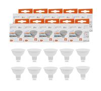 Maxled, Light is Led! 10X Ampoules LED Gu5.3 Mr16 5W, Remplacent Ampoules Halogènes 60 W, Blanc Froid 65000K, 350LM, CA/CC 12V, Non Gradables, Angle Rayonnement 100 Degrés, Spot Sans Scintillement